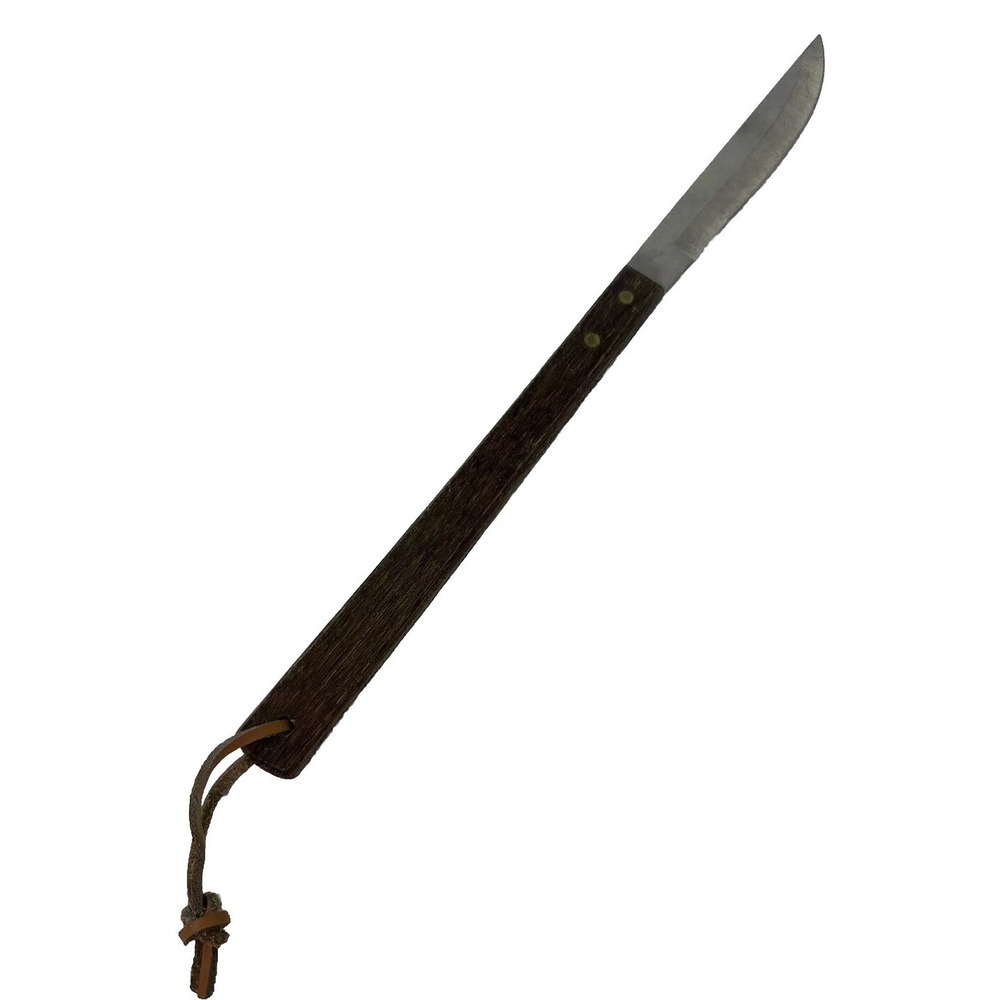 16" Stainless Steel Long Wood Handle Butcher‎ Knife BBQ